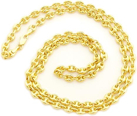 puffed mariner gold chain