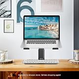 BoYata Laptop Stand Height Adjustable Ventilated Holder 10-17 inch Black view 7