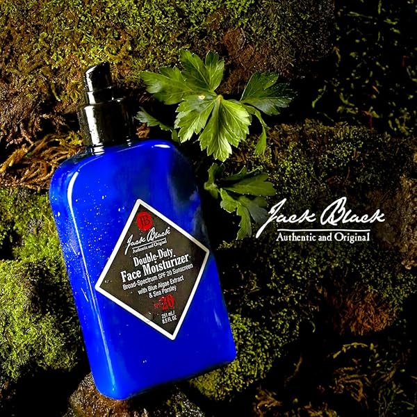 JACK BLACK DOUBLE-DUTY FACE MOISTURIZER, 8.5 FL. OZ – SPF 20 SUN PROTECTION, LONG LASTING HYDRATING SKINCARE, LIGHTWEIGHT MOISTURIZER, MEN’S FACIAL MOISTURIZER