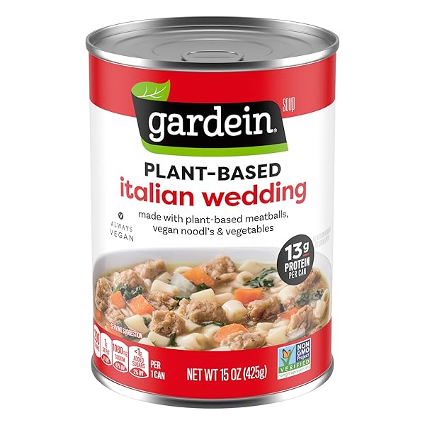 GARDEIN PLANT-BASED MEATBALL ITALIAN WEDDING SOUP, VEGAN, 15...