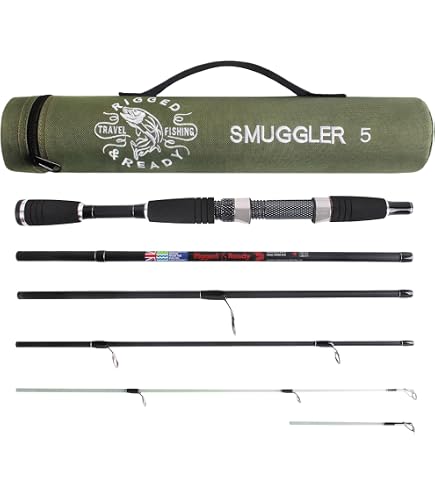 Abu Garcia Diplomat V2 Travel Fishing Rod – Compact 4-Piece Carbon Travel Rod for Multiple Species, Premium Cork Handle, Ideal for Freshwater and Saltwater Fishing 2.74m 12-32G Sports & Outdoors