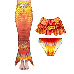 Superband Girls Mermaid Bathing Suit 3PCS