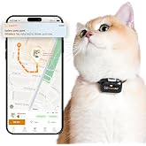 Pawfit Lite 4G GPS Cat Tracker, Live Tracking, Ultra-Light, Onyx Black