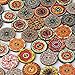 HSAN 100 Pcs Wood Buttons, Mixed 2 Holes Buttons 1 Inch Buttons Vintage Assorted Buttons Decorative Buttons Flower Buttons Round Buttons for DIY Sewing Craft