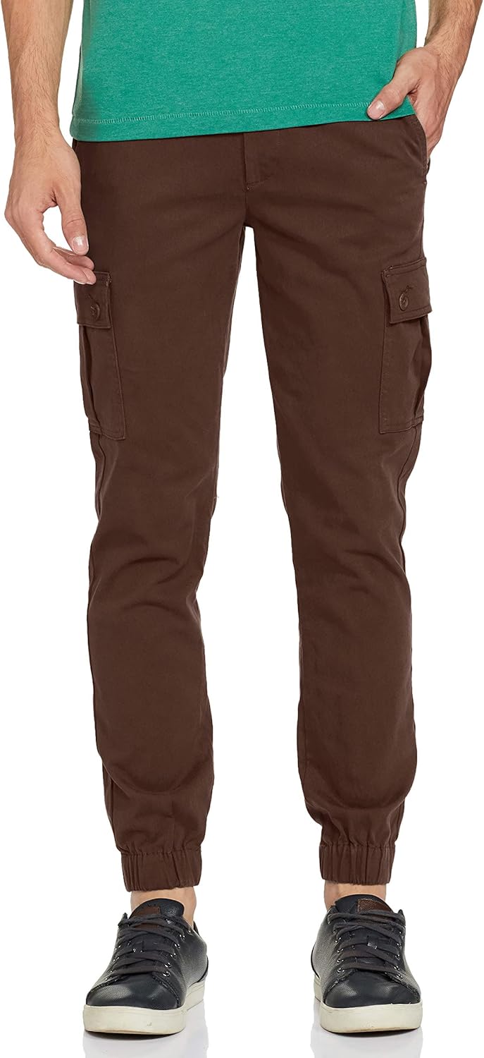 Buy The Indian Garage Co Men's Cargo Slim Casual Pants (TIG0419CARGO02