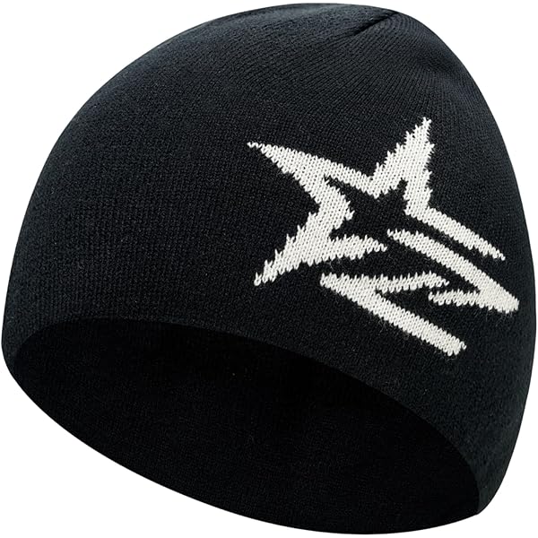 Punk Lightning Beanie Rock Skullies Knitted Hip Hop Hat Gothic