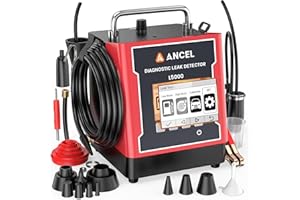 ANCEL L5000 EVAP & Turbo Automotive Smoke Machine with Built-in Air Pump, Adjustable 0.4-20 PSI Pressure Smoke Leak Detector for All Systems, Máquina de Humo Automotriz Detecting Micro to Major Leaks