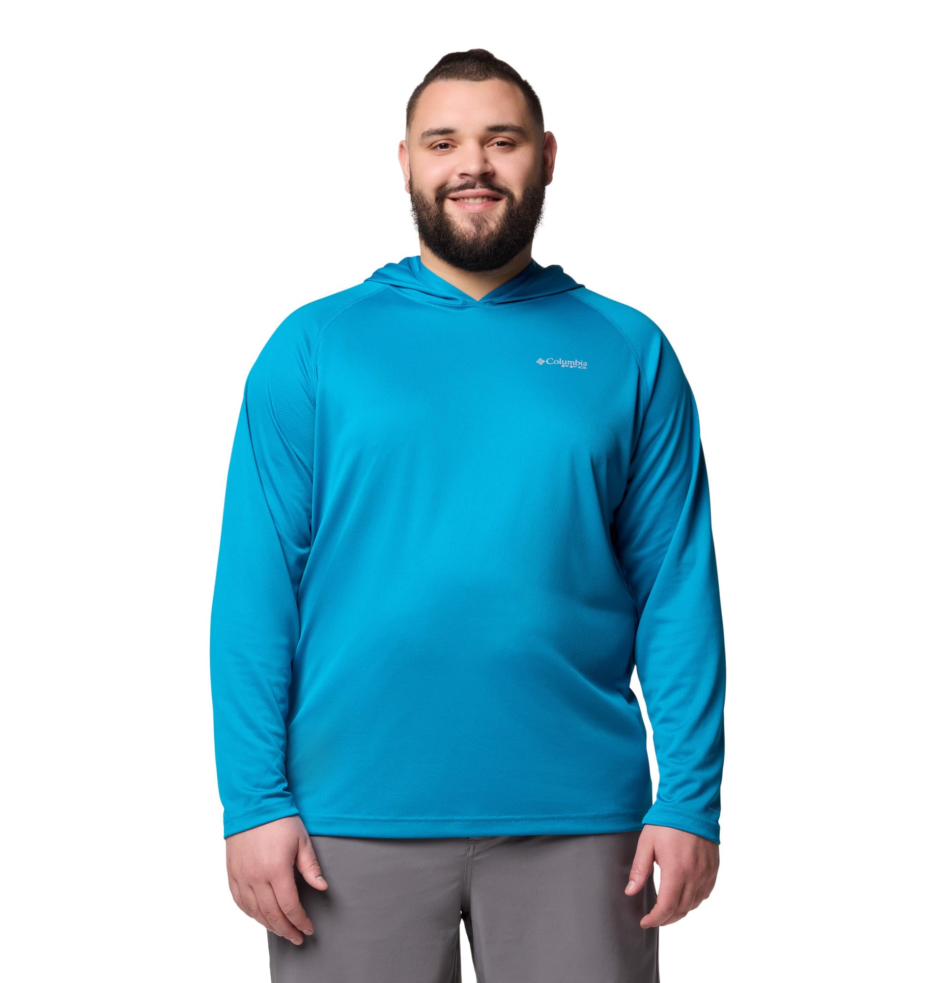 Columbia Men's PFG Solar Stream Hoodie, Black, 2X