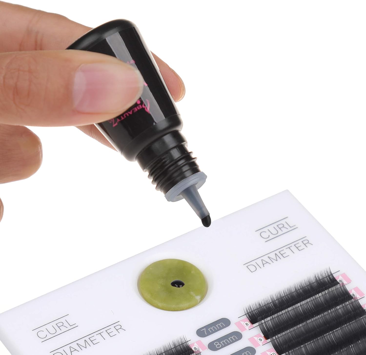 Beauty7 Volume Plus 0.1s Fast Drying Retention 8 WEEKS Eyelash Black Glue Eyelash Extension Glue Individual Lash Extensions Professionals Used Only (10ml) - Image 5