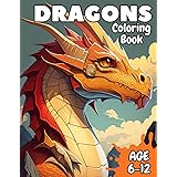 Dragons Coloring Book: Incredible dragons coloring book for kids!