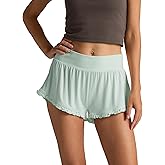 Faceplant Bamboo Rayon Ruffle Shorts |Luxury Lounge and Sleepwear