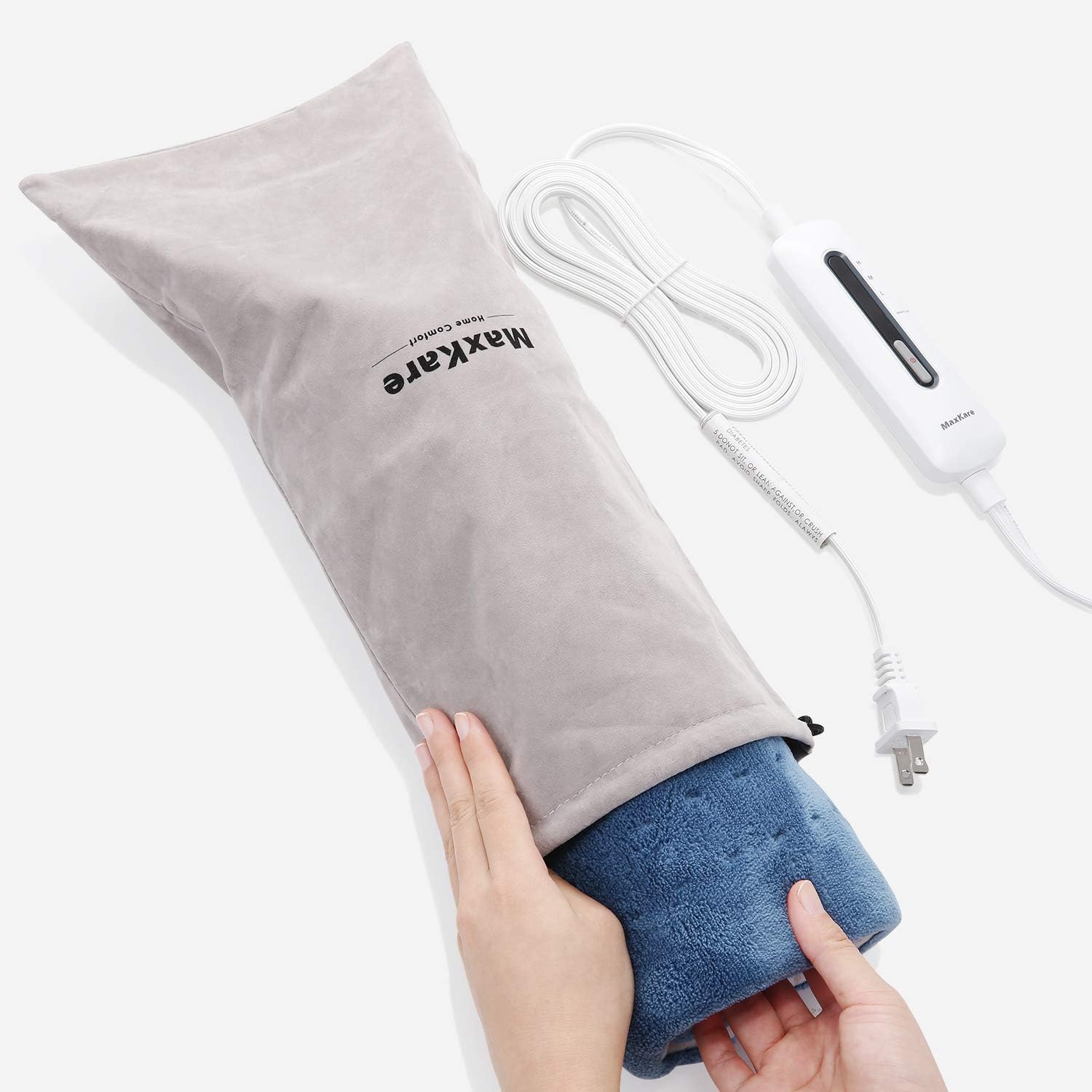 Heating Pad for Back Pain, Neck and Shoulders and Cramps Relief, Large 12" x 24" Size Ultra-Soft and 3 Heat Settings with Auto Shut Off, Moist & Dry Heat Therapy and Fast Heating: Health & Personal Care