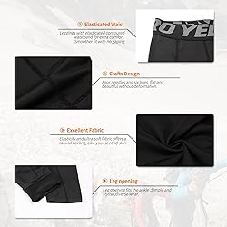 WRAGCFM Mens 3/4 Compression Pants, Capri Athletic