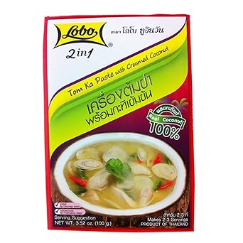 Tom Ka Suppen Paste mit Kokoscreme, Lobo 100g