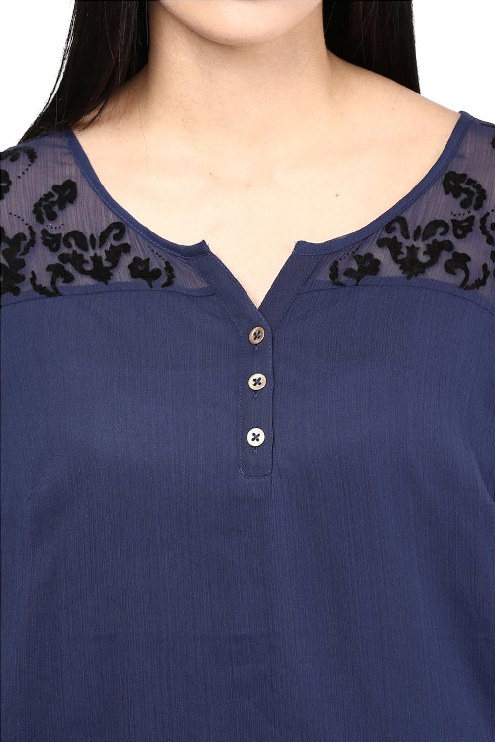 mayra women's polyester top (z1602t09264)