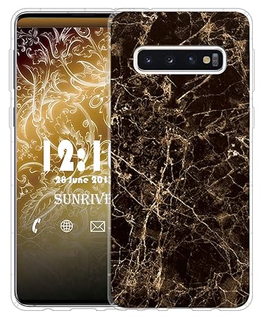 Sunrive Für Samsung Galaxy S10 Hülle Silikon, Transparent Handyhülle Luftkissen Schutzhülle Etui Case für Samsung Galaxy S10(