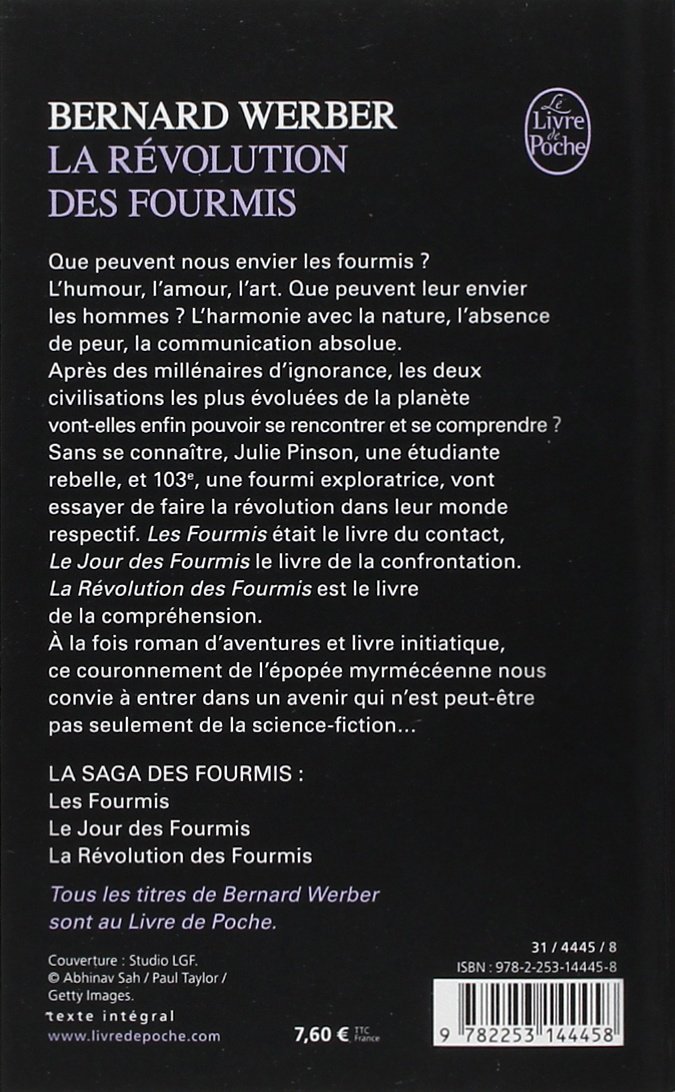 La Revolution Des Fourmis Le Livre De Poche French - 
