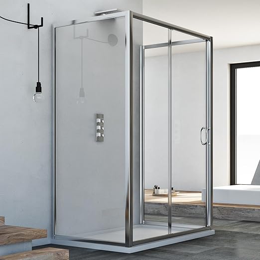 3sided shower enclosure 800x1200x800MM H1850 Clear mod. Replay Trio 1