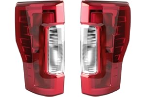 Pair Tail Light Assembly Compatible With 2017-2019 Ford F250 F350 Super Duty without Blind Spot/LED Taillight Rear Brake Lamp