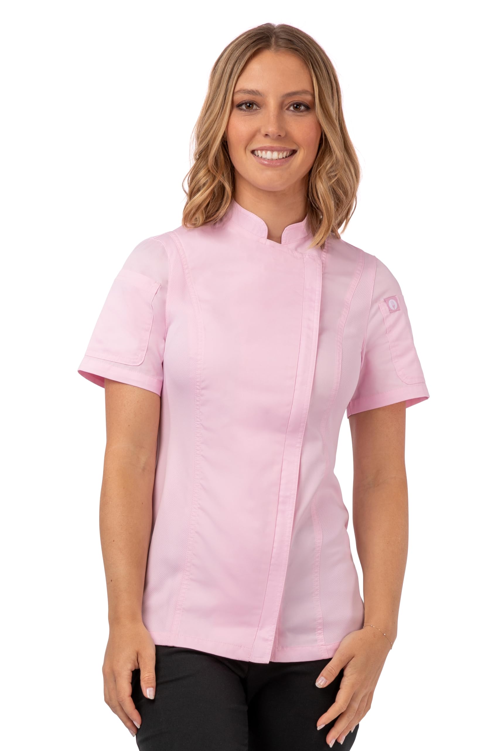 Chef Works Women's Springfield Chef Coat, Pink, XX-Large Image