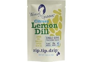 Howl at the Spoon's Lemon Dill 6-pack - Single Serve Sauce, Versatile Flavor for Fish, Chicken, Tofu, Salads. All Natural with No Preservatives, Small Batch Freshness with Rich Organic Spices