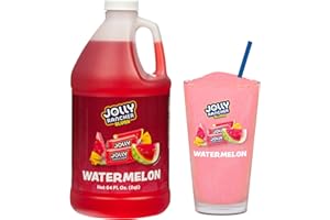 JOLLY RANCHER SLUSH JOLLY RANCHER® Watermelon Frozen Beverage Mix – Fruit Flavor Slushie Mix for Machine, 1/2 Gallon Bottle – Frozen Drink Concentrate, 5:1 Ratio for Slushie & Frozen Drink Machines