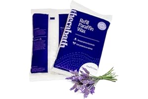 Therabath Paraffin Wax Refill - Thermotherapy - Use to Relieve Arthritis Discomfort, Stiff Muscles, & Dry Skin - For Hands, Feet, Body - Deeply Hydrates & Protects - Made in USA, 4 lb Lavender Harmony