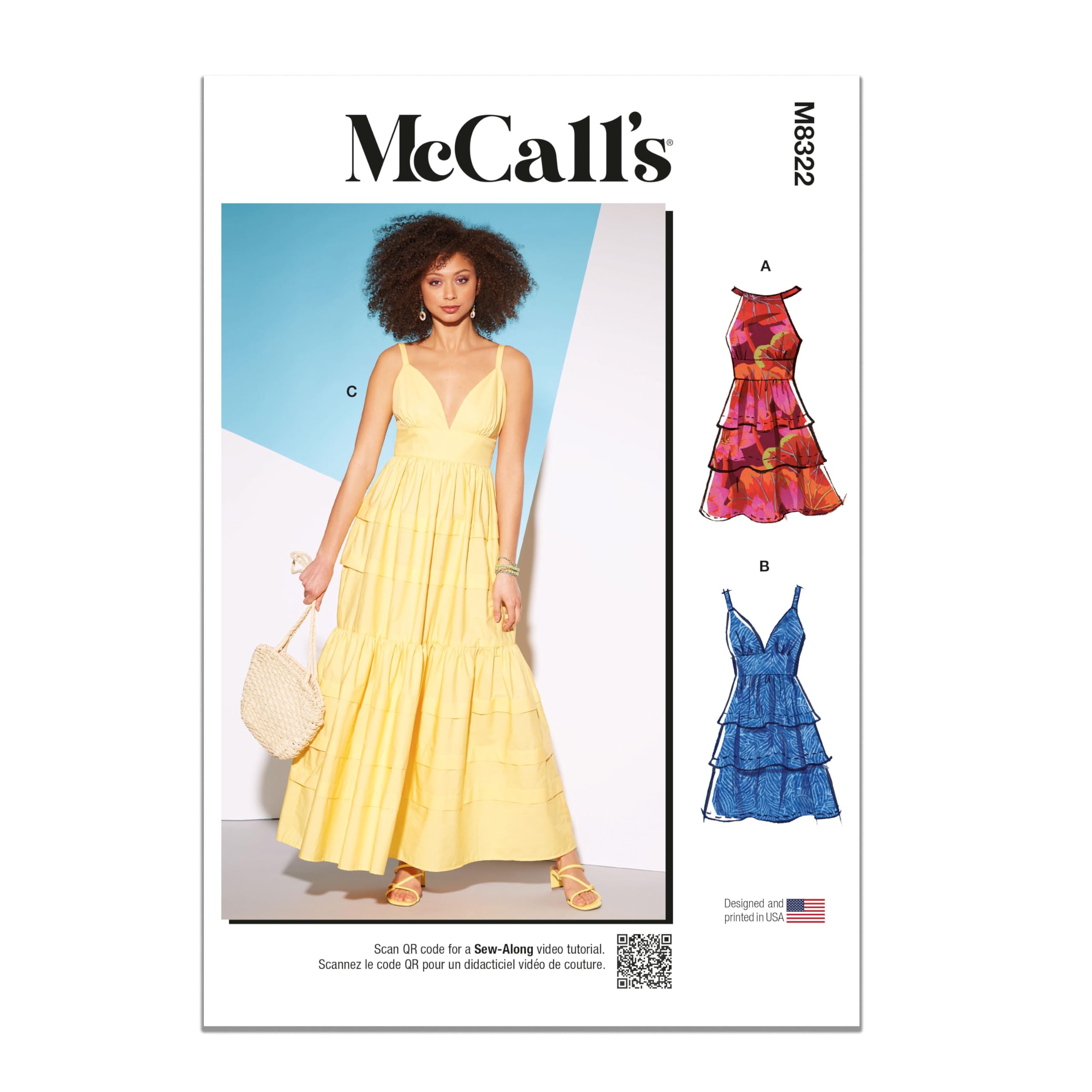 McCall's M8322A5 Misses' Dresses A5 (6-8-10-12-14)