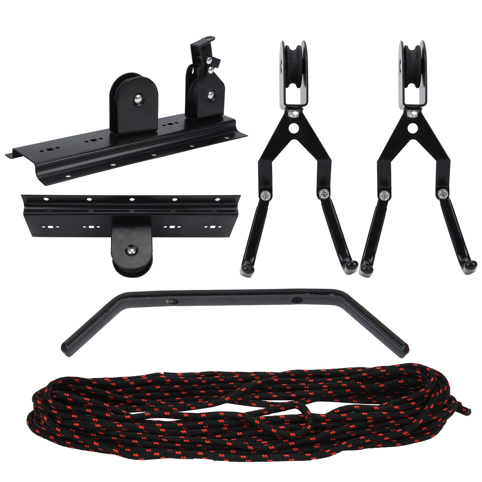 VGEBY Bike Ceiling Mount, Practical Bike Ceiling Hanger Lift Cargo With Scratch‑resistant Rubber Hook Storage Wall Mount Hook Roof Hoist Pulley Rack Cycling Others Cycling Ride