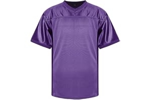 MESOSPERO Men's Football Jersey Blank Football Practice Jersey for Athletic Training and Daily Leisure