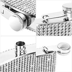INSTOME Diamond Hip Flask,Flasks for Liquor for