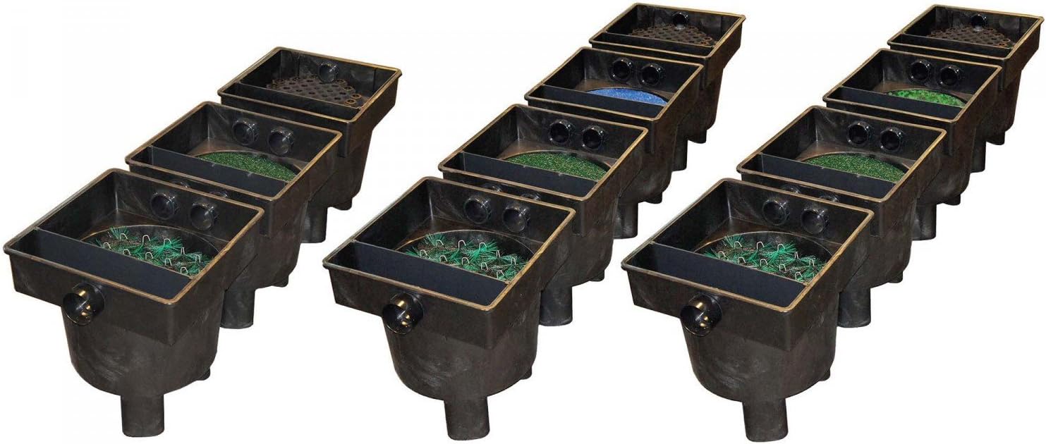 Connect Clear 4 chamber Pond filter systems with Chip moving Filter Eco