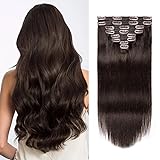 Human Hair Clip in Extensions,20 Inch 120g 8pcs #2
