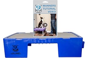 Blue-9 KLIMB Jr. Professionally Designed Dog Training Platform and DIY Guide for Behavior Basics, Made in The USA, Blue