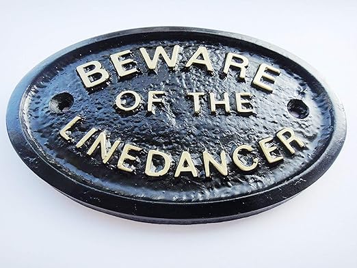 Amazon Com Cuidado Con La Linea Bailarin Casa Jardin Placa De