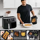 CNMTCCO Silicone Air Fryer Liners 2Pcs for Ninja Foodi 7.6L-9.5L view 7