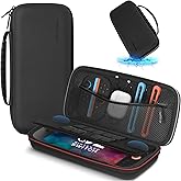 JOYLINK Carrying Case for Nintendo Switch 2, Protective Hard Shell Portable Travel Case for Switch 2(Dual EVA), with Joystick Protection, Game Cards Slots & Zipper Mesh Pocket for Console Accessories