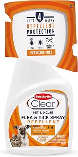 Bob Martin Clear Flea Repellent Spray 300ml for Pets & Home