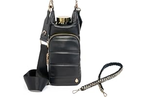 WanderFull Original HydroBag | Oprah’s Favorite Things 2024 | Vegan Leather Water Bottle Holder w/Strap Bundle