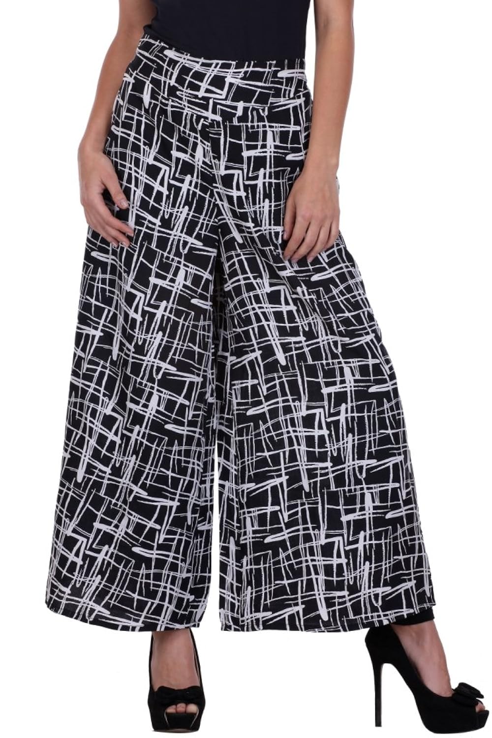 deewa red printed palazzo