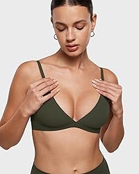 INLYRIC Women's Inbarely Triangle Bralette Plunge
