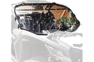 StarknightMT Maverick X3 Windshield - Scratch Proof X3 Front Windshield Compatible with Can-Am Maverick X3 900 XRS XDS Turbo R Max 2017-2025, Heavy-Duty Polycarbonate X3 Window Accessories