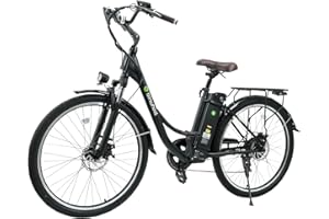 isinwheel U2/Ucity Electric Bike for Adults, 26" 750W Peak Ebike Upto 90km & 32km/h, 13/10.6Ah Removable Battery, Electric Bi