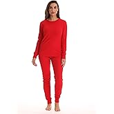 Just Love Women's Thermal Underwear Pajamas Set