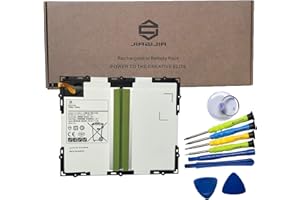JIAZIJIA EB-BT585ABE Laptop Tablet Battery Replacement for Samsung Galaxy Tab A 10.1 inch 2016 SM-T585 SM-T580 SM-T585C SM-P580 SM-T587 SM-T587P Series EB-BT585ABA Tools 3.8V 27.74Wh 7800mAh