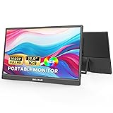BIGASUO Portable Monitor, 15.6'' 1080P FHD
