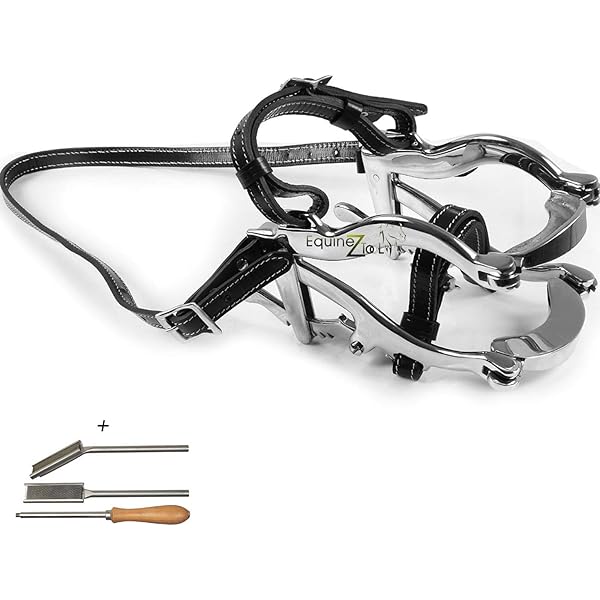 Horse Mouth Speculum, Horse Full Mouth Gag. Equine dental Speculum with Biothene Straps