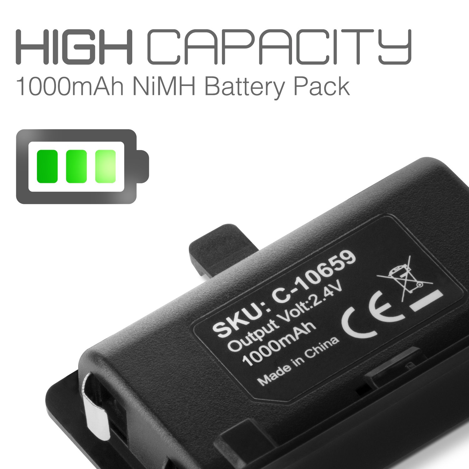 Fosmon Xbox One/One X/One S Controller Charger, [Dual Slot] High Speed