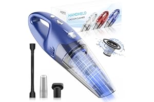 YOOHI Handheld Vacuum Cordless Rechargeable,Car Hand Held Vacuum Cleaner,1.5lbs Lightweight Dust Cordless Rechargeable with LED Light/Multi Accessories for Car and Home, Mine Portable Vacuum