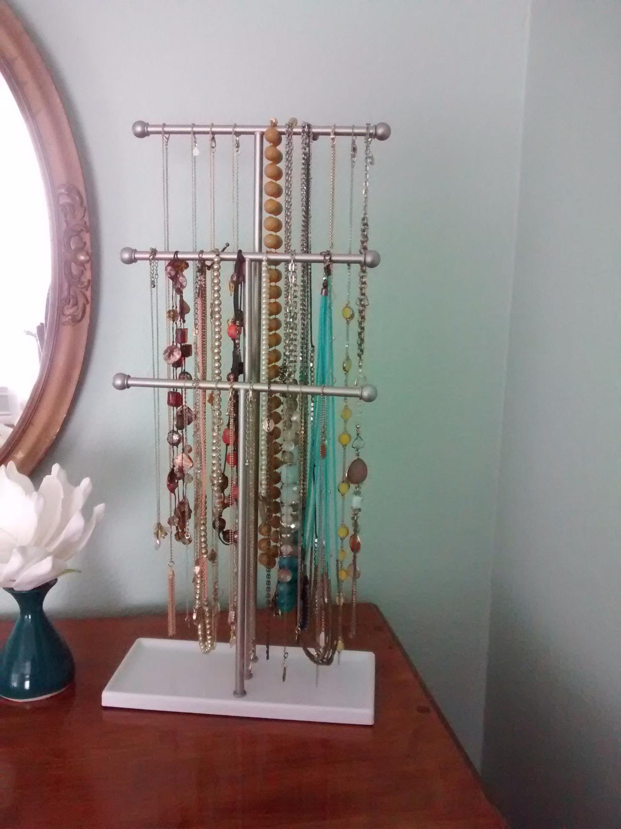 6/mo Finance Umbra Trigem Hanging Jewelry Organizer Tiered Tabletop